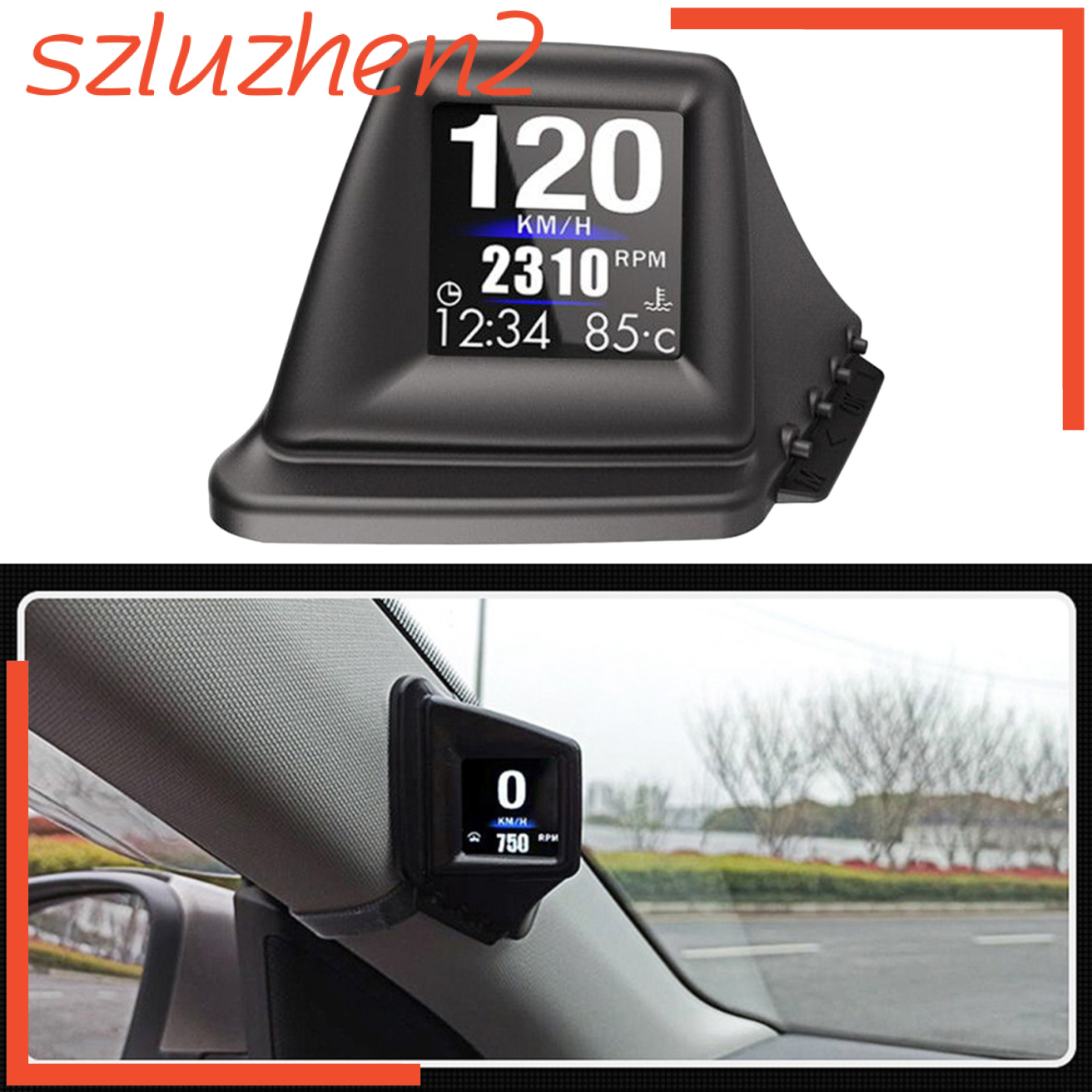 [Adventurer] Car Head Up Display GPS OBD2 OBD Driving Computer Voltmeter LCD Screen