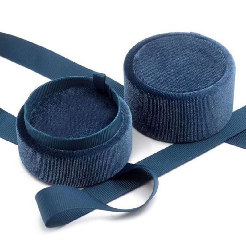 Hộp Đựng Nhẫn Cưới Hình Tròn Màu Sắc Đơn Giản