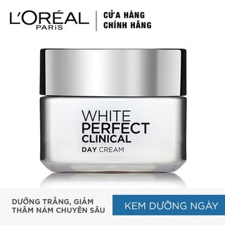 Kem dưỡng trắng mịn và giảm thâm nám ban ngày L'Oreal Paris White Perfect Clinical SPF19/PA+++ 50ml