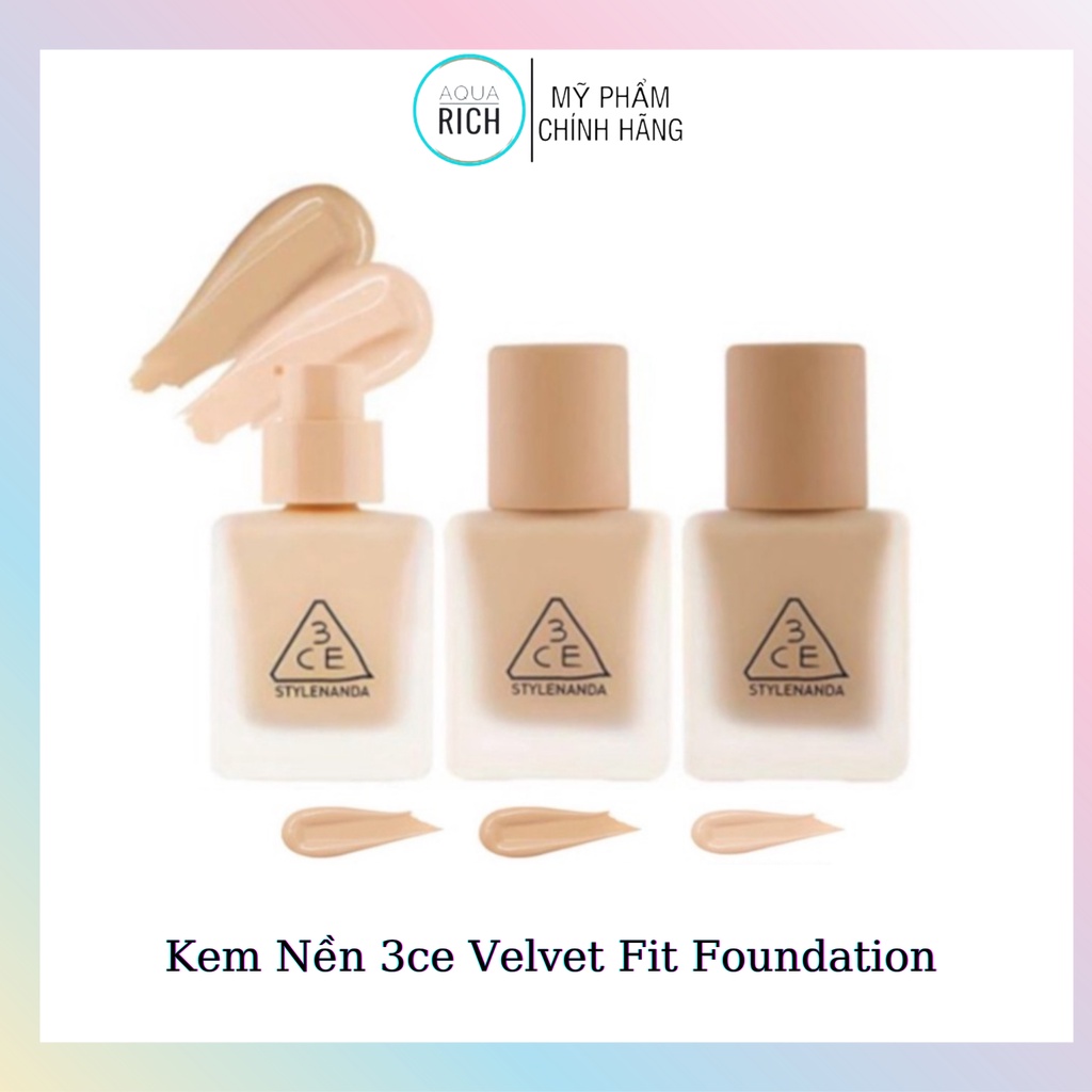 Kem Nền 3ce Velvet Fit Foundation 30g