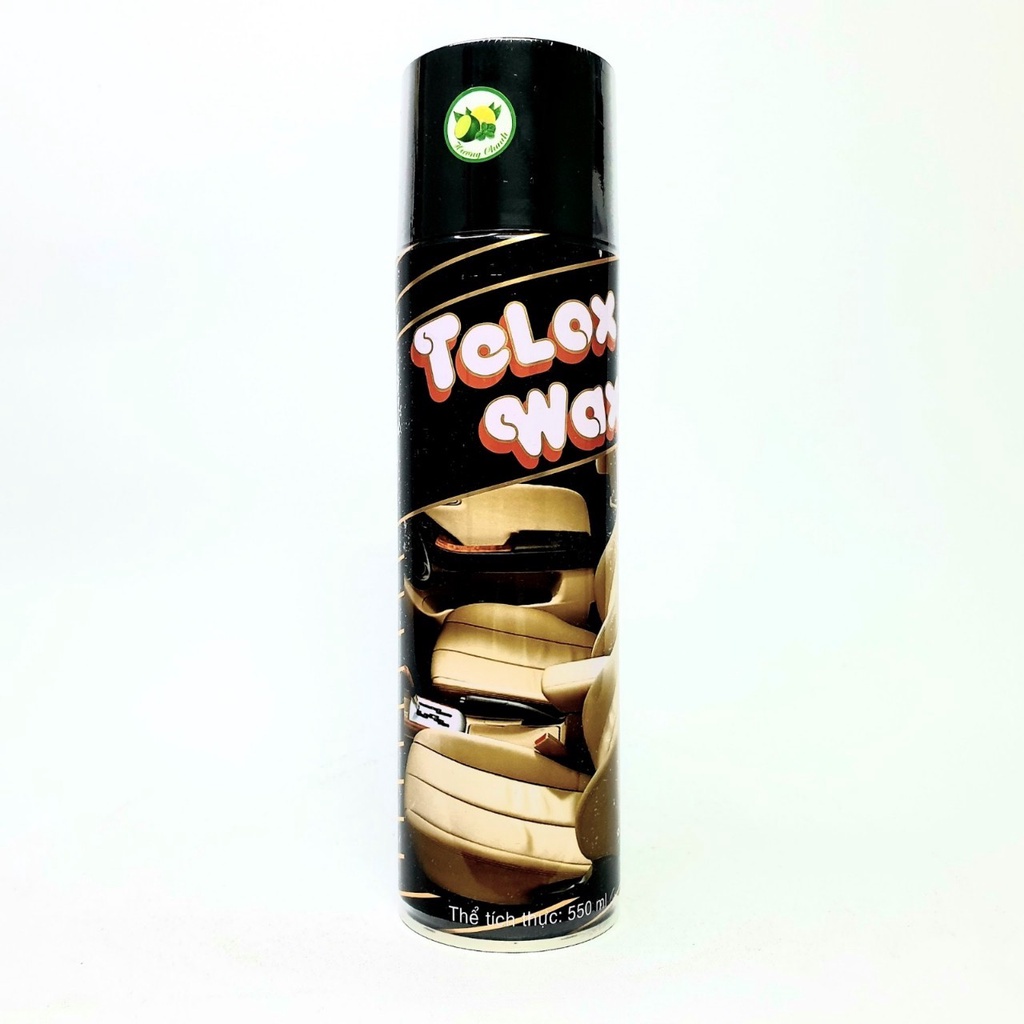Chai xịt đánh bóng đa năng TELOX WAX 550ml xịt bóng da, phục hồi nhựa đen, bóng vỏ, bạc màu taplo xe ô tô, xe máy