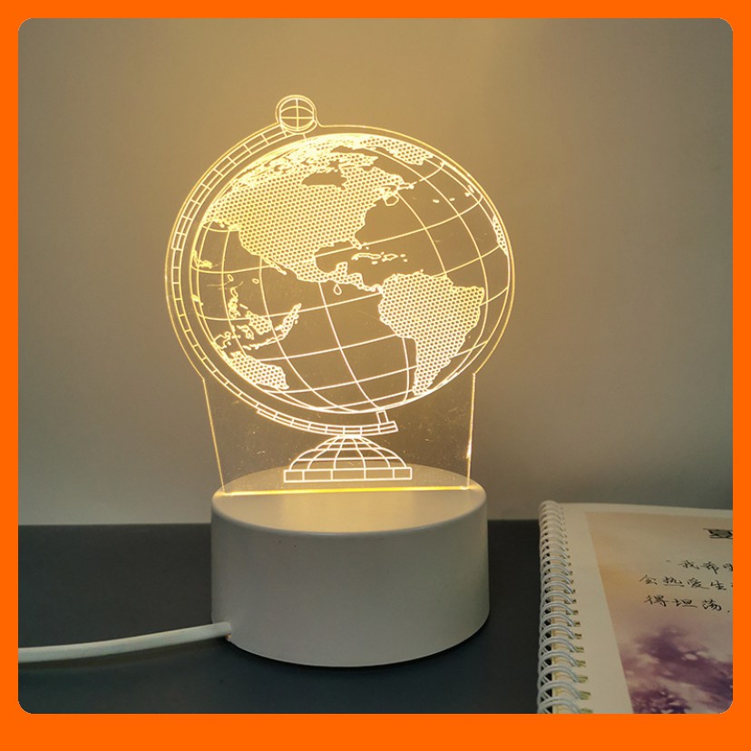 Đèn ngủ để bàn đẹp hình TRÁI ĐẤTT 3D - quà tặng trang trí vô cùng ý nghĩa cho bạn bè và người thân
