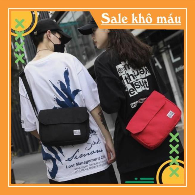 HÀNG CÓ SẴN 2 H  Túi đeo chéo nam mini vải canvas bền bỉ phong cách unisex Hàn Quốc TC87