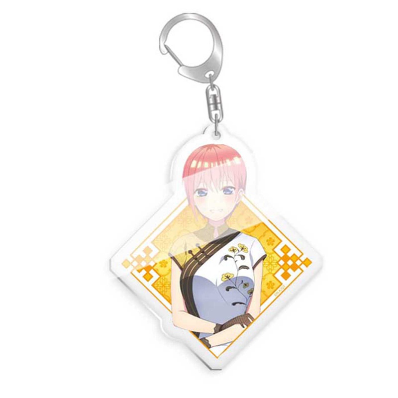 Móc khóa nhựa acrylic hình nhân vật anime Nakano Ichika Nino Miku Yotsuba Itsuki Sisters Heart