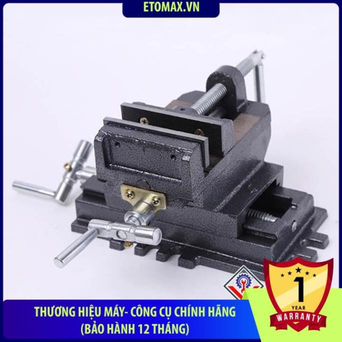 Bàn trượt hai chiều tịnh tiến kết hợp ê tô khoan bàn 3 tầng, Hàng cao cấp, Gang thép nguyên khối.