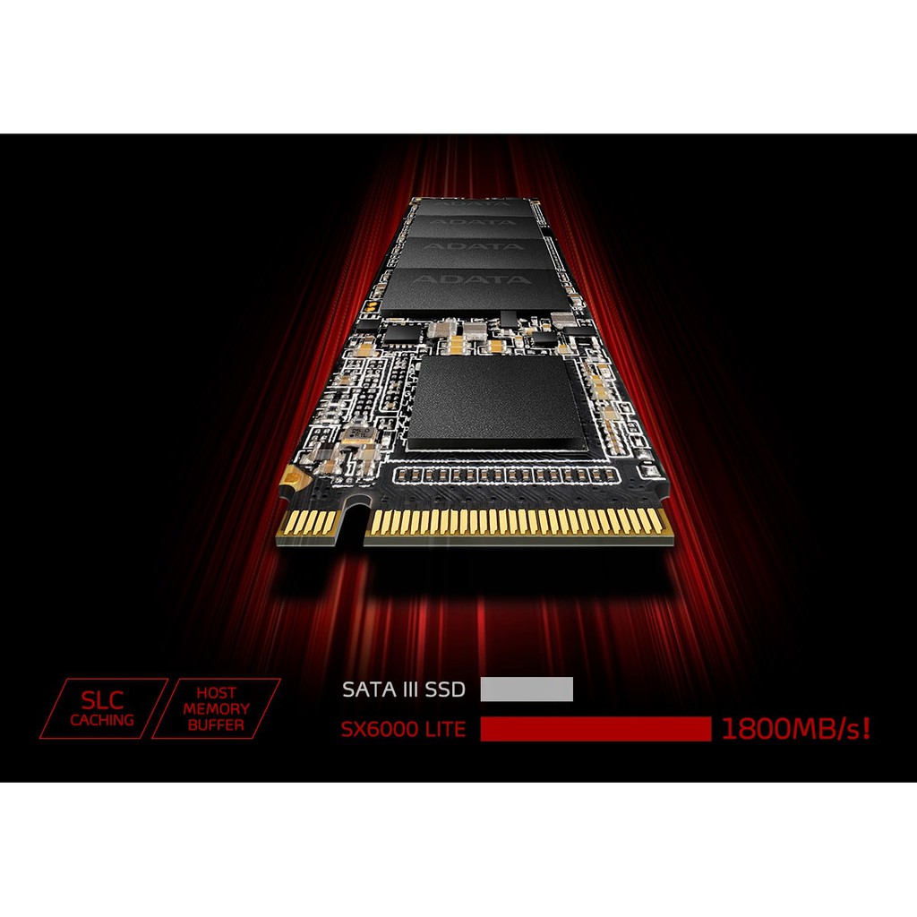 [Mã ELMS05 giảm 5% đơn 300k]Ổ cứng gắn trong SSD ADATA XPG SX6000 Lite Pro PCIe GEN3x4 M.2 2280