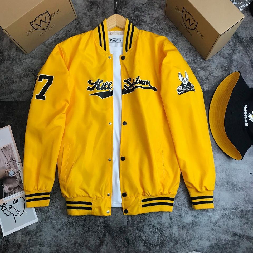 Áo Khoác Dù Bomber 2 Lớp Hình Thêu Chữ Nổi K.I.L.L NAM/NỮ