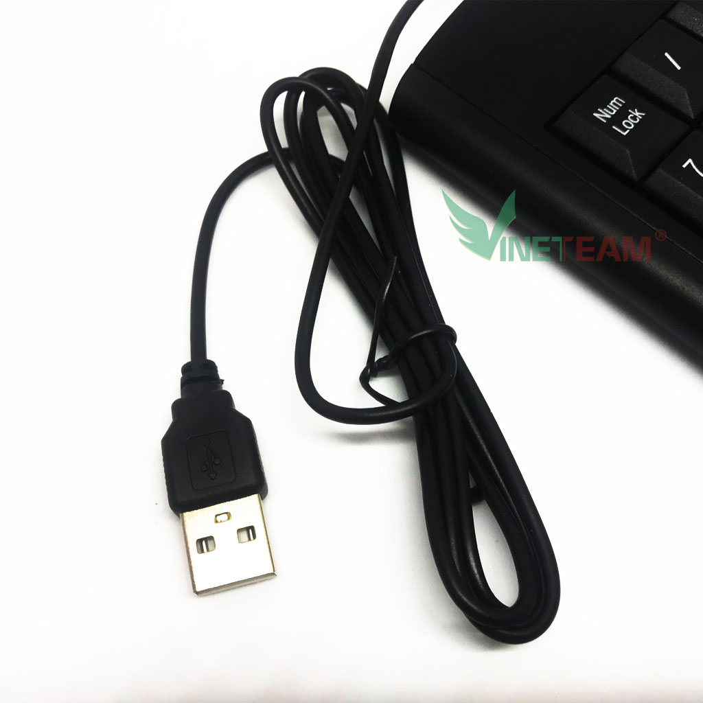 Bàn phím số rời có dây  kết nối cổng USB cho máy tính , laptop  sử dụng cho kế  toán Model KJ-06 -dc4471