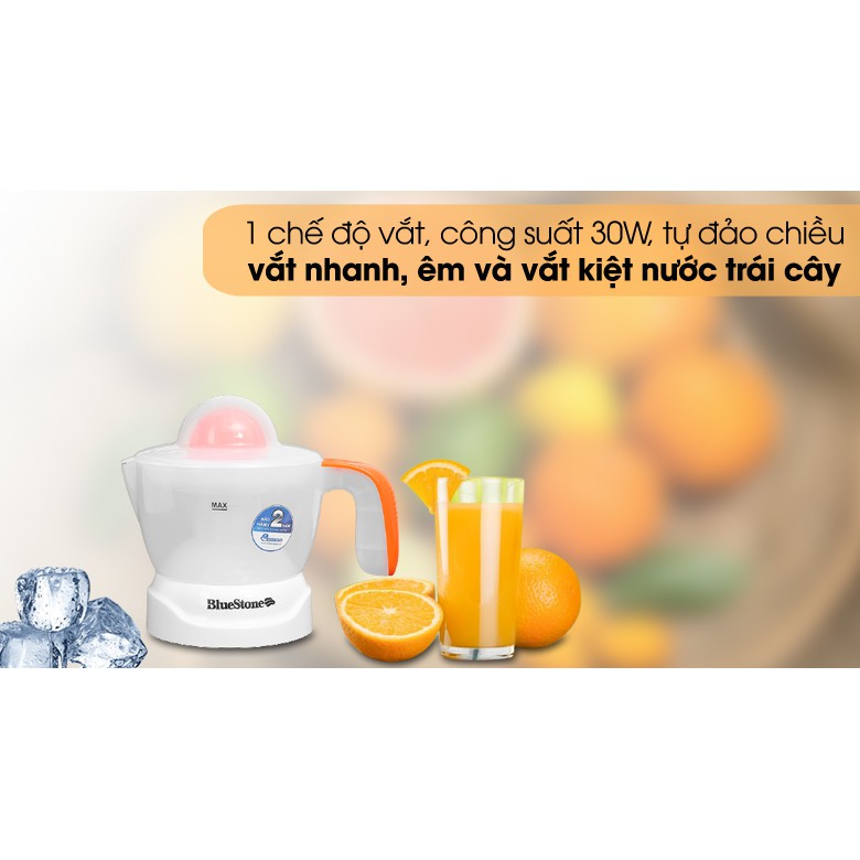 Máy vắt cam Bluesstone CJB-1127, Công suất 30W, Nhựa PP an toàn sức khỏe, Bảo hành 24 tháng