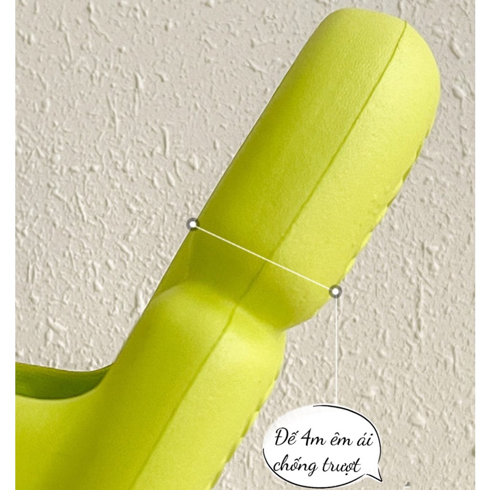 Dép bánh mì nam nữ quai ngang hình xoắn ốc độc đẹp đế dày êm ái đi du lịch và trong nhà đa năng phong cách Hàn Quốc