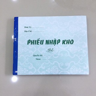 Phiếu nhập kho 2 liên, 3 liên - Combo 10 cuốn - 13*18.5cm