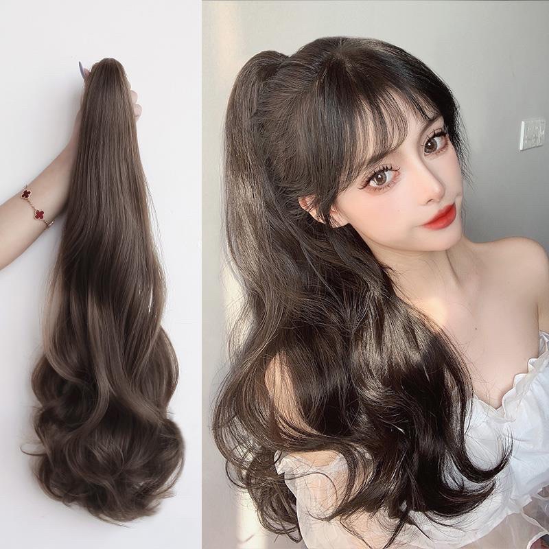 Tóc giả ngoặm xoăn phồng, tóc giả nữ xoăn dài