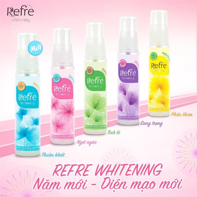 ( mẫu mới) Xịt Khử Mùi nước hoa Mentholatum Refre 30ml | BigBuy360 - bigbuy360.vn