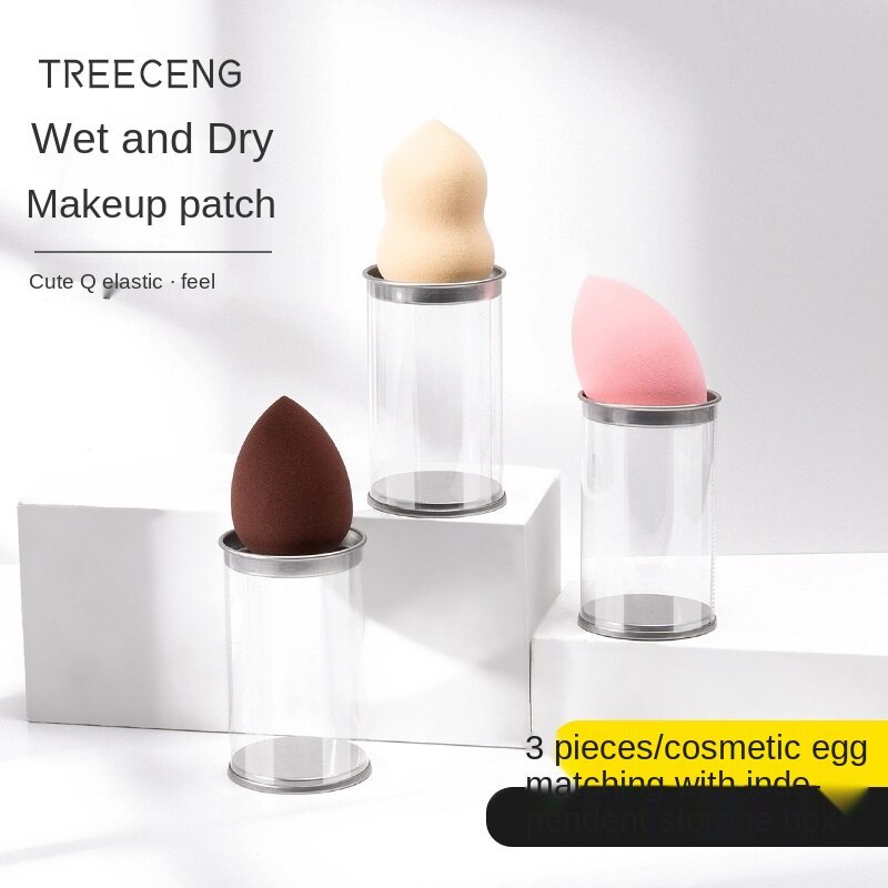 Mút tán kem nền ướt và khô hình quả trứng