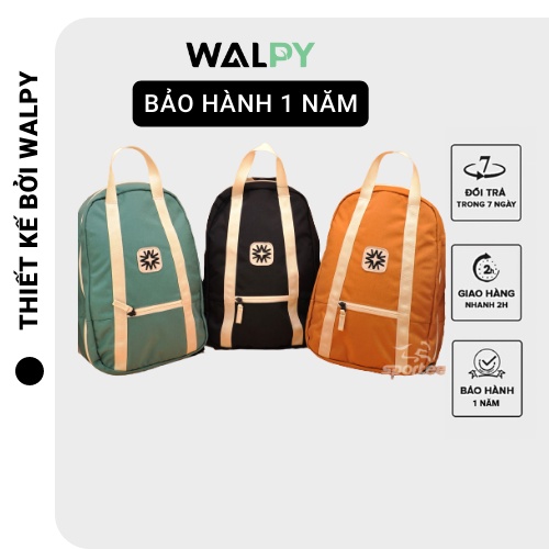 [FREESHIP]  BALO NỮ NHIỀU NGĂN ĐA NĂNG CHỐNG NƯỚC CHỐNG BỤI KHÓA ZIP RỘNG ĐỰNG LAPTOP 13IN WALPY