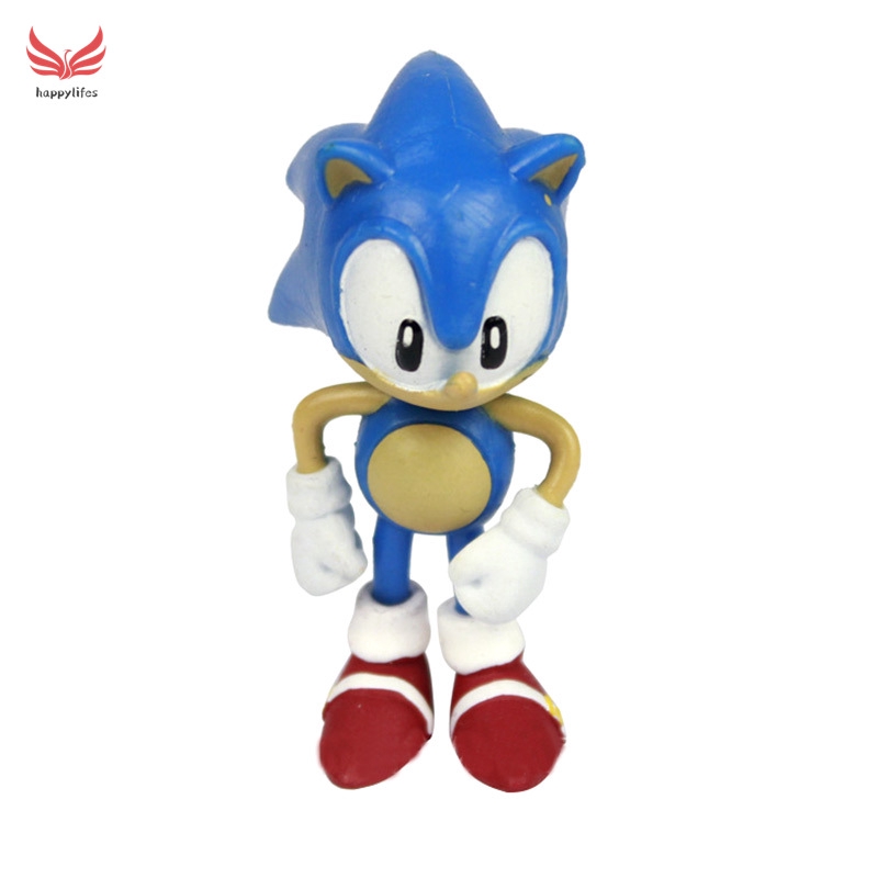 Bộ 3/ 6 mô hình nhân vật đồ chơi hoạt hình Sonic The Hedgehog đáng yêu