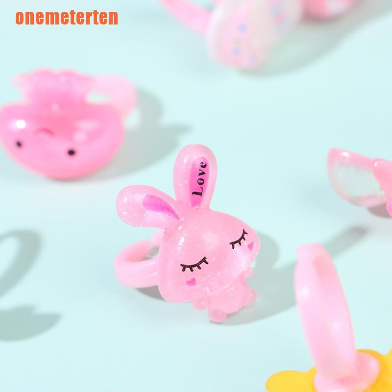 Bộ 20 nhẫn nhựa hình hoa xinh xắn cho bé gái