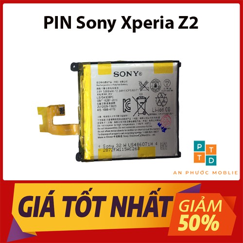 Pin Xịn Sony Xperia Z2, D6502, D6503,D6543 , Dung Lượng 3200mAh