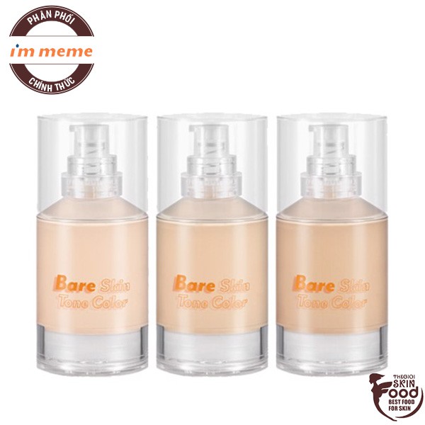 Kem Nền Che Phủ Hoàn Hảo, Mỏng Nhẹ Tự Nhiên I'm Meme I'm Bare Skin Tone Color SPF45/PA++ 30ml