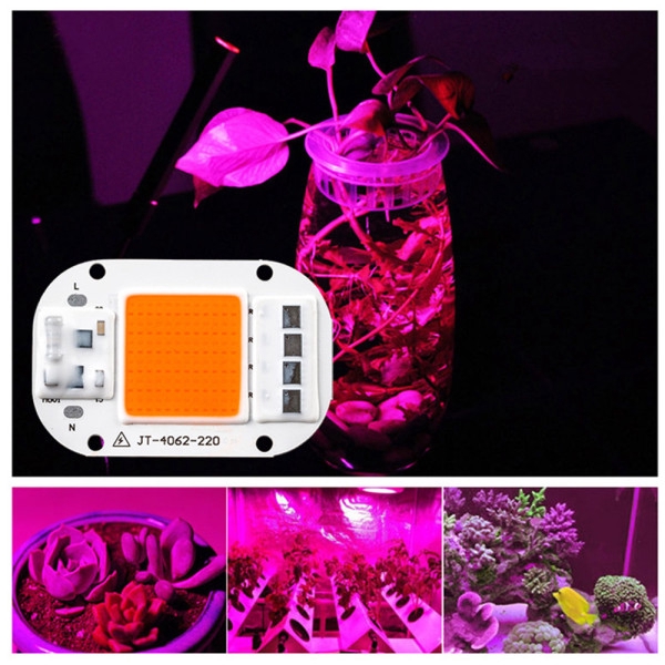 Đèn quang phổ 20W/30W/50W LED COB 380-840nm chuyên dụng trồng cây