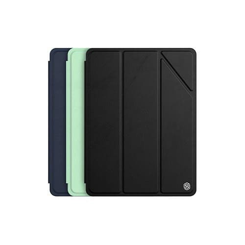 Bao da Nillkin Bevel leather iPad Mini 6 Pro 11 2020, 2021 M1, Air 4, Gen 7, 8, 9 10.2 có nam châm nắp gập bảo vệ camera