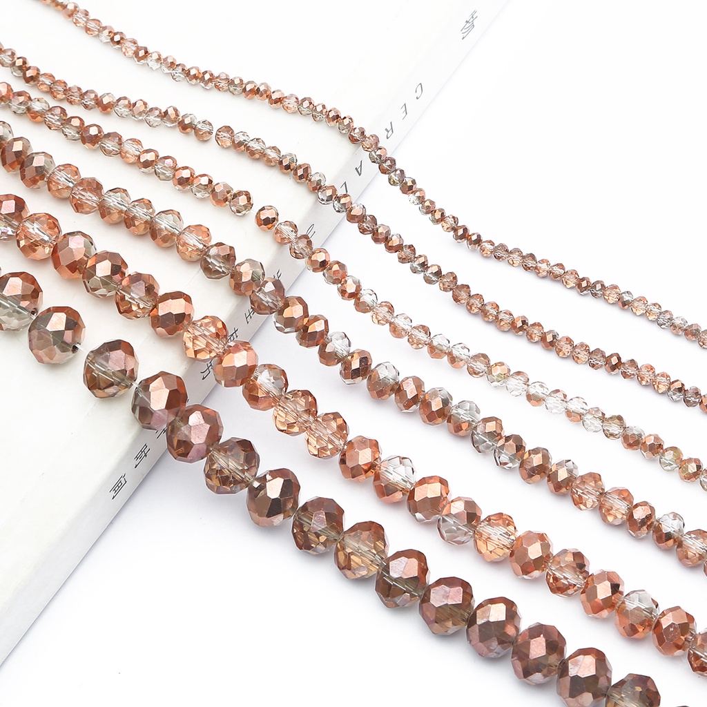 Chuỗi Hạt Pha Lê Thạch Anh Dùng Làm Đồ Trang Sức Bông Tai Vòng Tay 2 - 10Mm