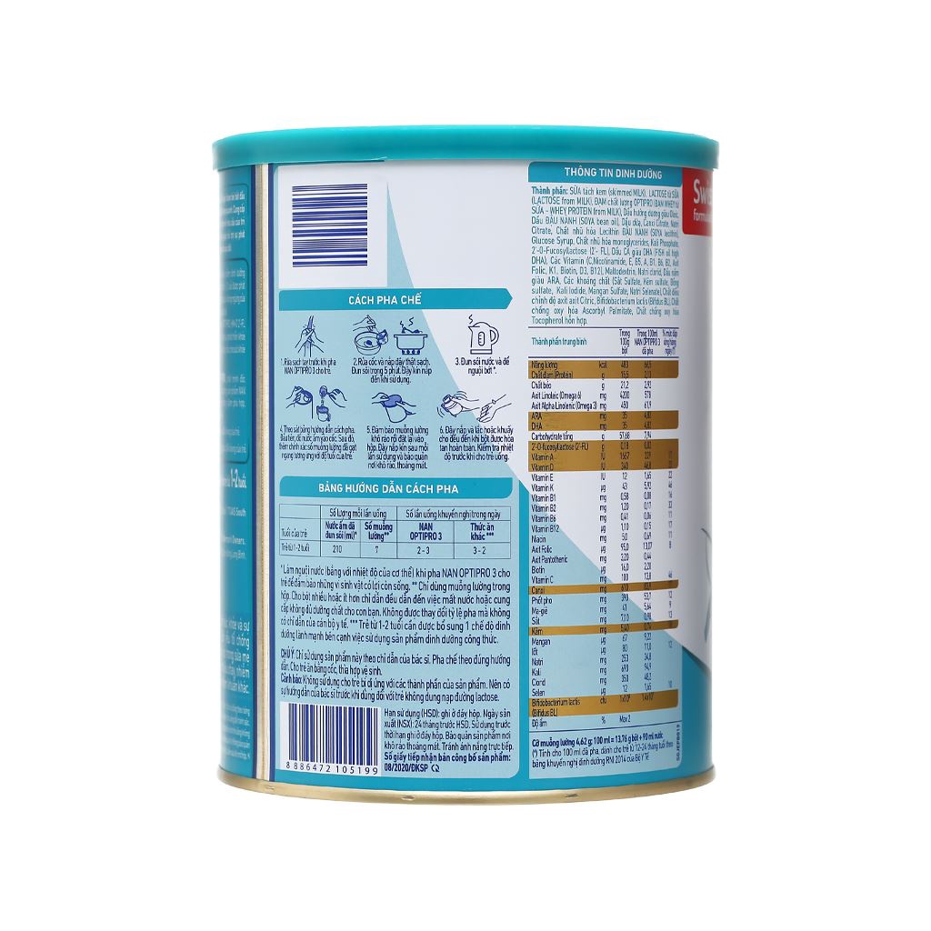 Sữa bột Nan optipro 3 800g ( Date 06/2024 )