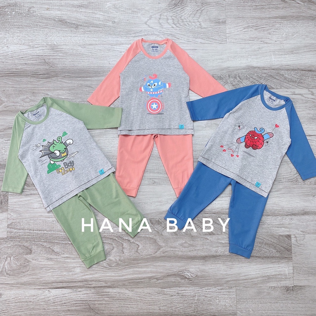 Bộ dài tay Jaglan cotton Mompa