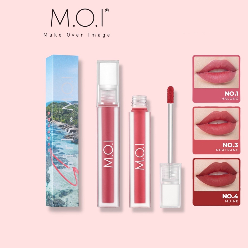 Son môi Hồ Ngọc Hà BST son nhung lì Sgirls Summer Edition - MOI Cosmetics