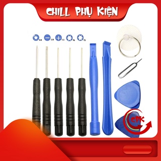[ FREESHIP] Bộ tua vít tháo lắp điện thoại, dùng để sửa chữa, thay thế pin, màn hình cho iPhone, iPad, có tuavit 3 cạnh