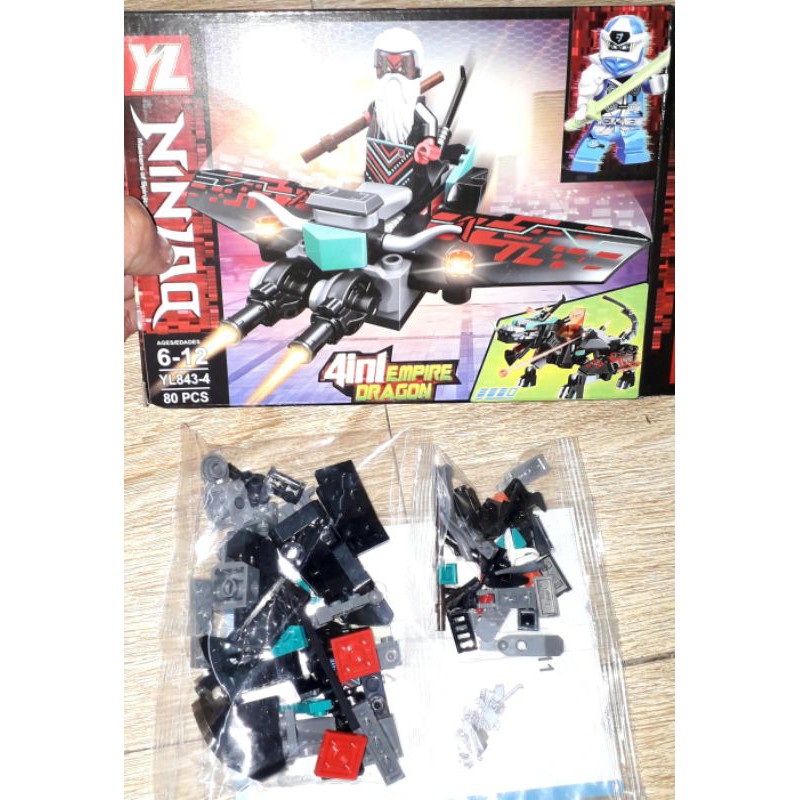 Lắp ráp 1 hộp LegoNinja Đế chế Rồng 843 rất đẹp