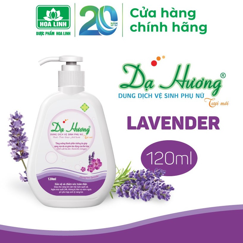 Dung dịch vệ sinh Dạ hương tím có vòi chai 120ml