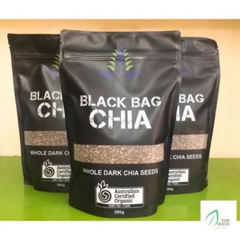 Hạt Chia Đen ÚC BLACK BAG CHIA 500g.
