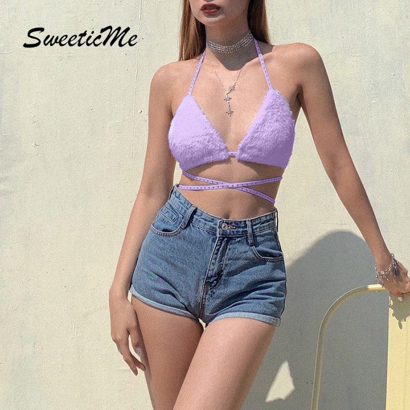 Áo 2 dây hở lưng màu trơn kiểu thời trang gợi cảm mới cho nữ