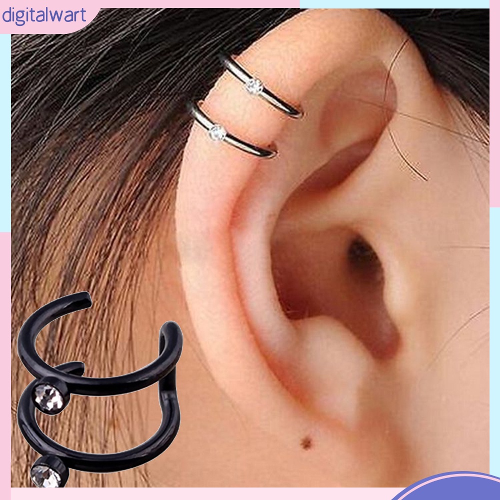 1 Khuyên kẹp vành tai đính đá thời trang nữ