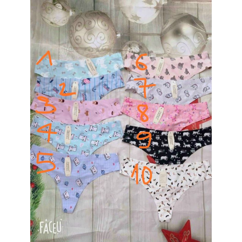 Quần Su lọt khe chữ T Hình hoạ tiết siêu xinh, không hằn, tôn vòng mông, kháng khuẩn, chông viêm | BigBuy360 - bigbuy360.vn