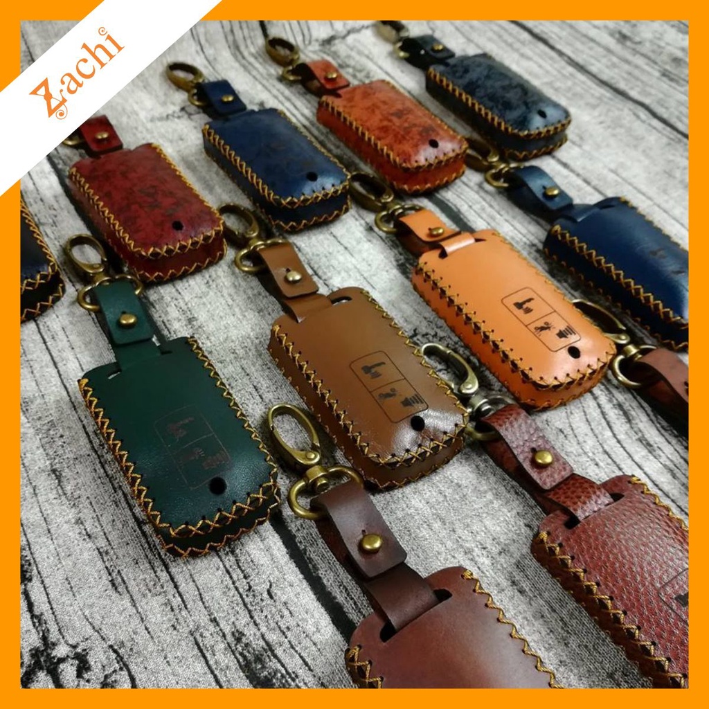 [Zachi] Bao da bọc chìa khóa Smartkey Honda Vision, AB, Vario, Air Blade Da Bò Thât Khâu Tay Nhiều Màu HD