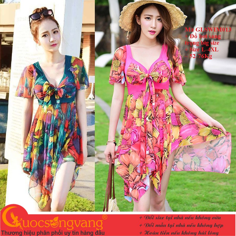 Váy bơi hai mảnh đồ đi biển nữ màu họa tiết GLSWIM013 Cuocsongvang | BigBuy360 - bigbuy360.vn