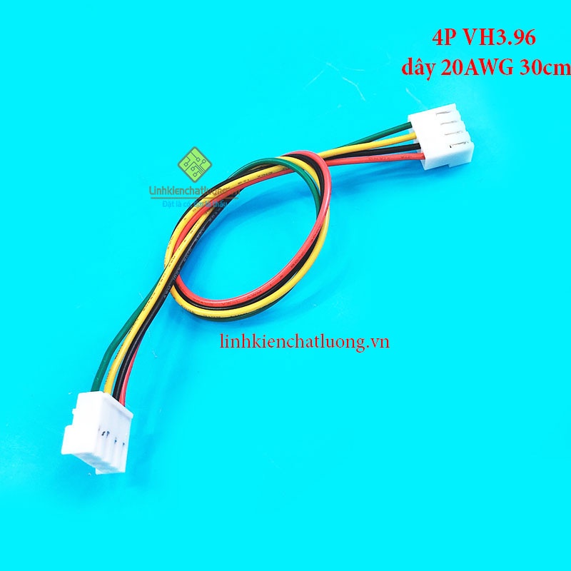 Combo 10 dây bus 4P VH3.96 dây 20AWG 2 đầu cắm dài 30cm
