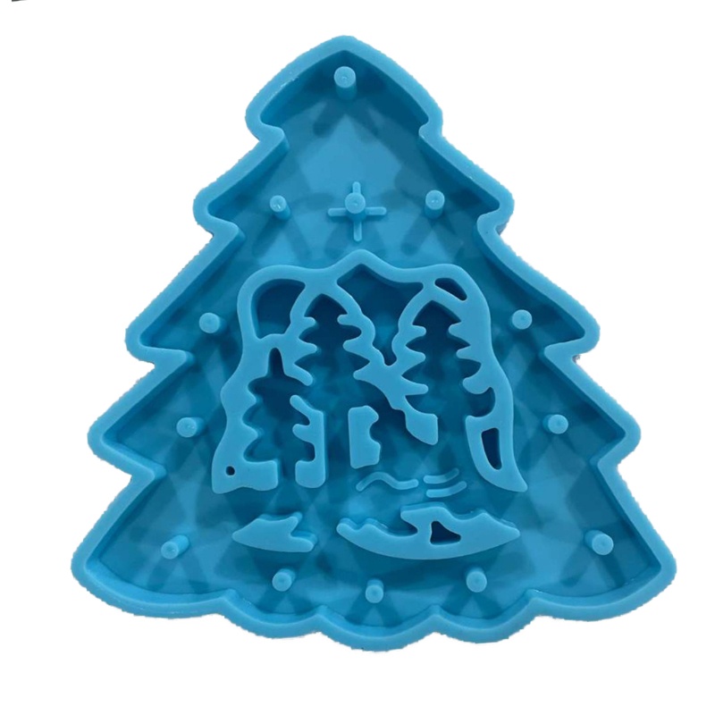 Khuôn Làm Móc Khóa Bằng Nhựa Epoxy Hình Ông Già Noel DIY
