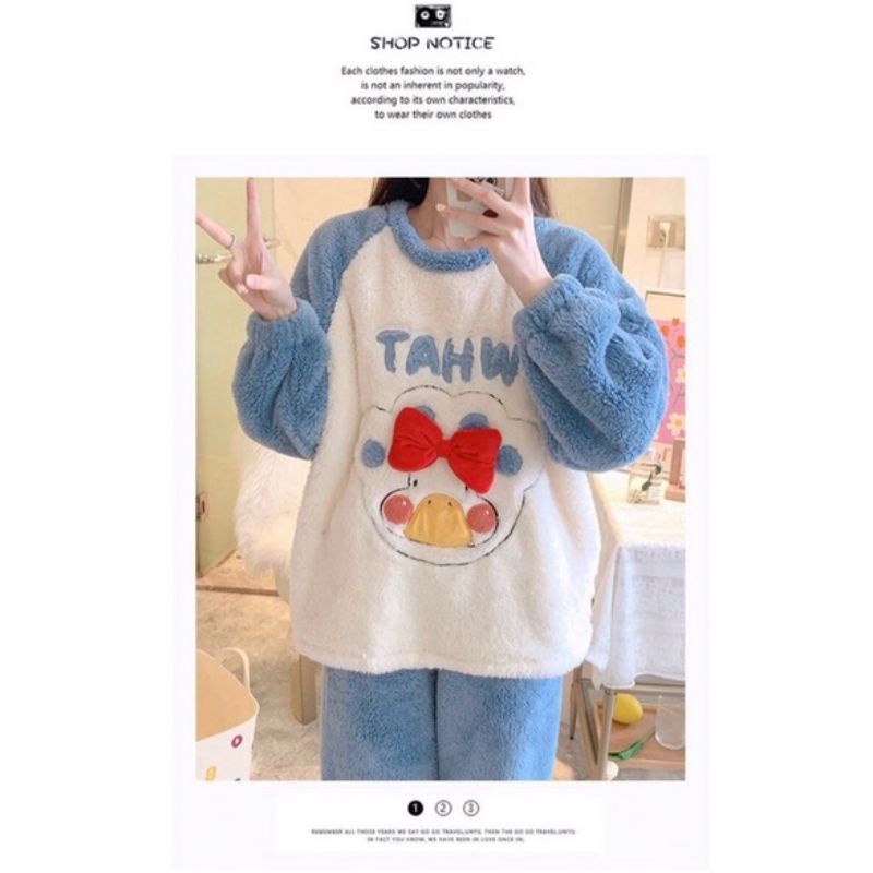 Bộ ngủ mùa đông thêu chuẩn mẫu | BigBuy360 - bigbuy360.vn