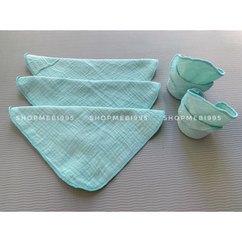 Khăn xô sữa 4 lớp muslin organic màu ngẫu nhiên