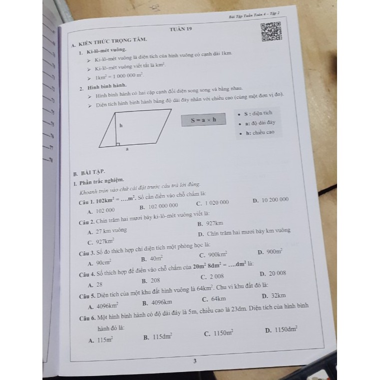 Sách - Bài tập tuần Toán 4 ( tập 2)