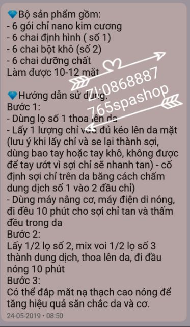 Cấy chỉ kim cương nâng cơ trẻ hóa da