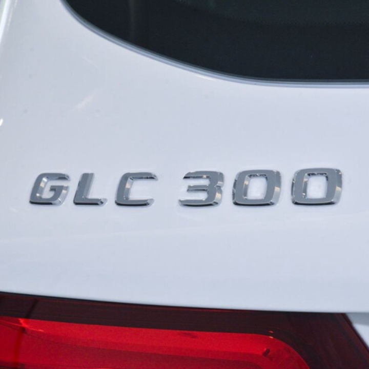 Decal tem chữ GLC200 / GLC250 / GLC300 dán đuôi xe ô tô