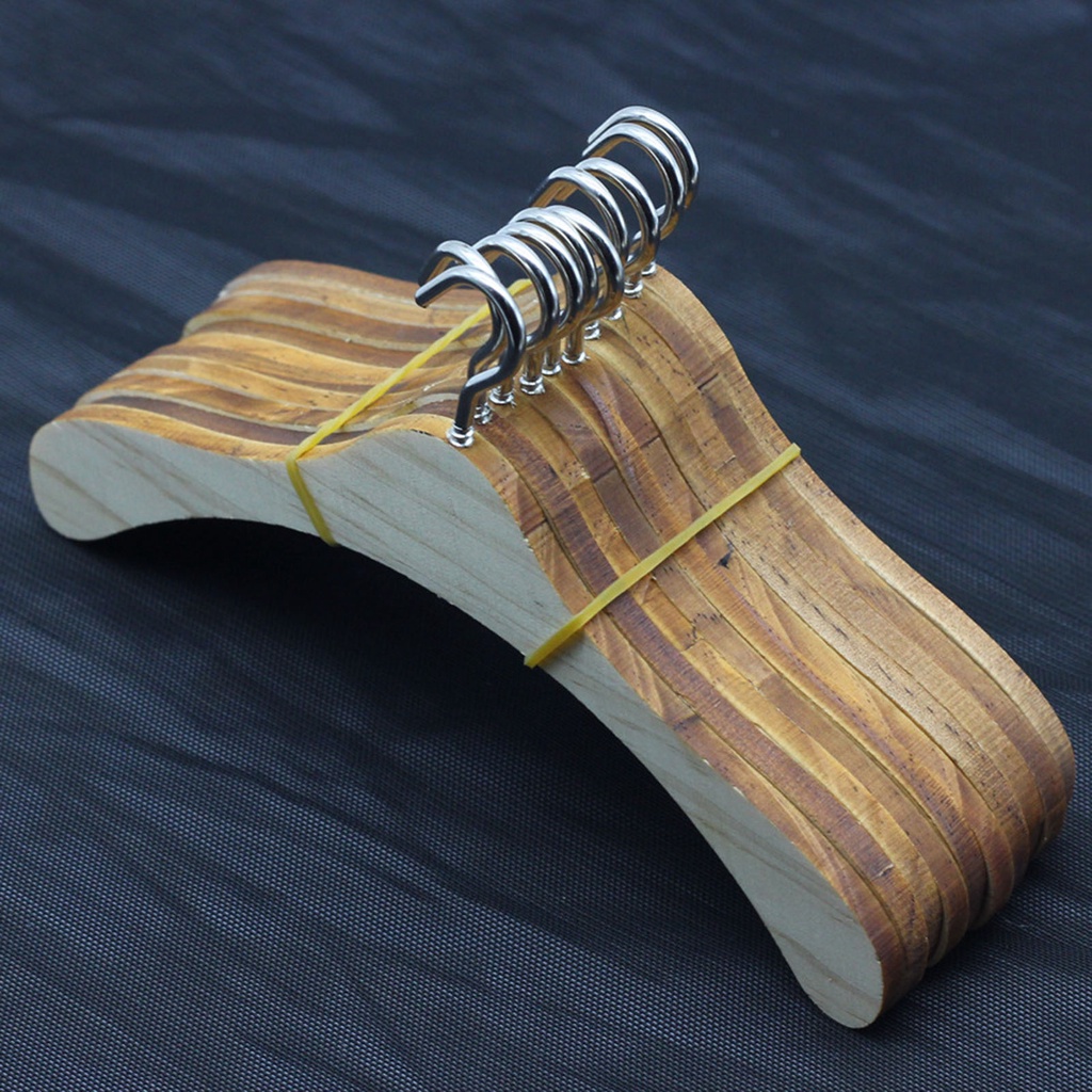 Móc Treo Quần Áo Búp Bê Bằng Gỗ Chống Gỉ Sét Sáng Tạo