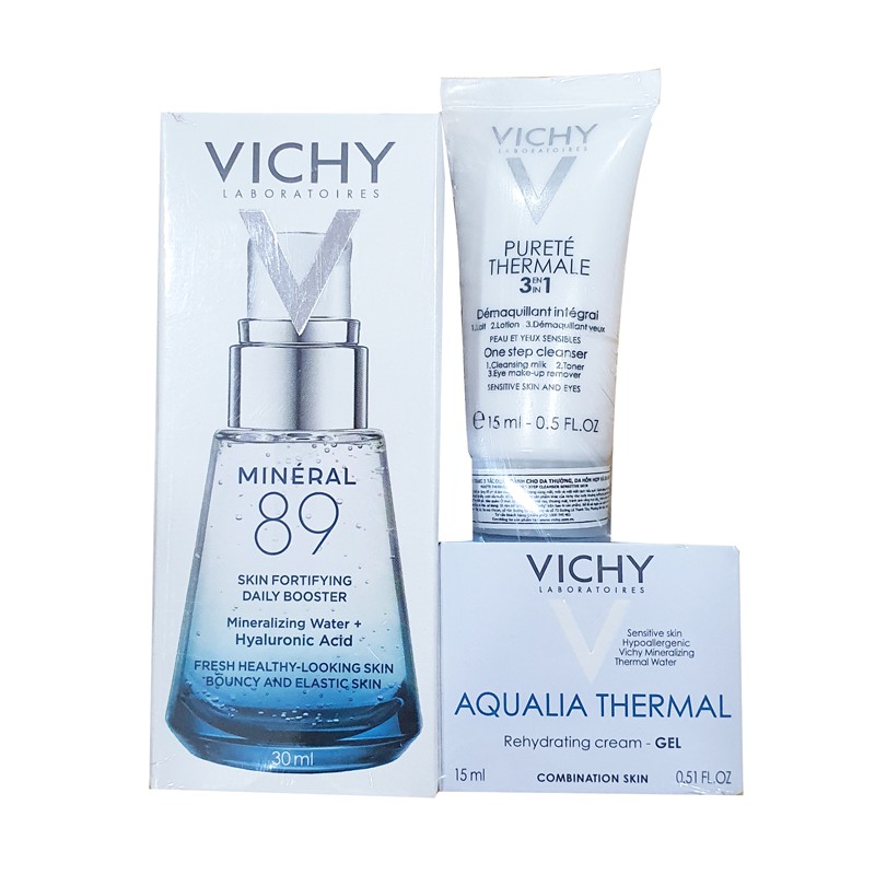 Vichy Mineral 89: Dưỡng khoáng cô đặc sáng mịn và căng mượt da (30ml)