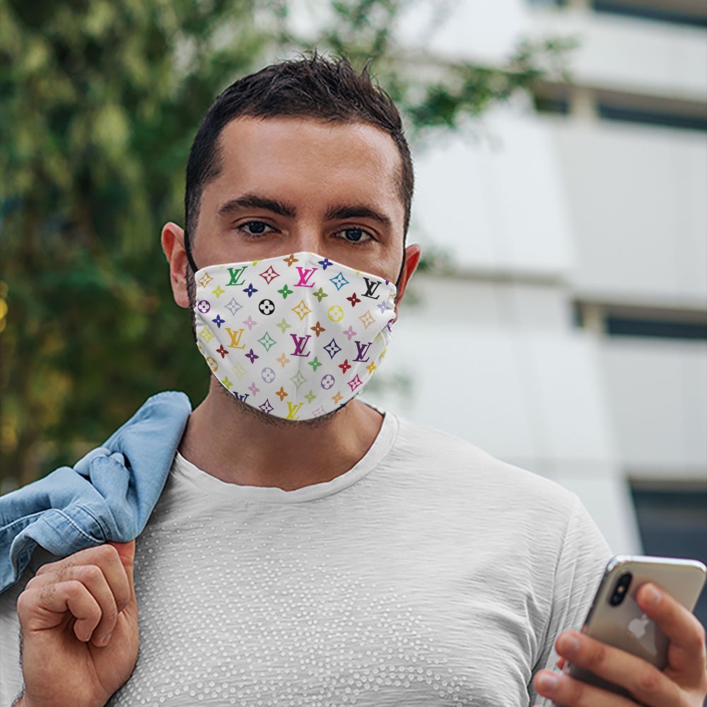 Khẩu Trang In Hình 3D L.V Soink Vải Cotton 100%,Kháng Khuẩn,Không Đau Tai,Dễ Thở Cho Nam Nữ