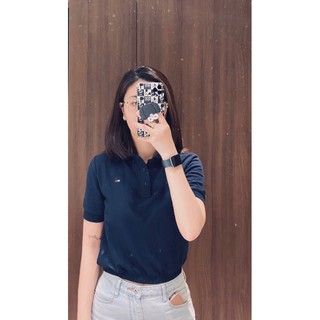 Áo thun cổ bẻ thun lửng