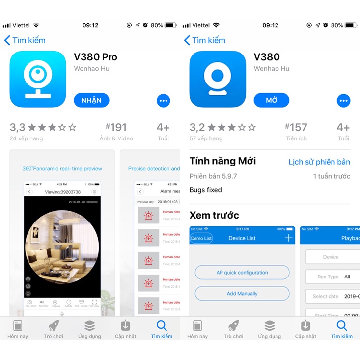(Kèm thẻ 32GB) Camera Wifi V380 Pro,Kết Nối Không Dây Điện Thoại,Xoay 360 Độ, Đàm Thoại 2 Chiều, Hồng Ngoại Soi Ban Đêm
